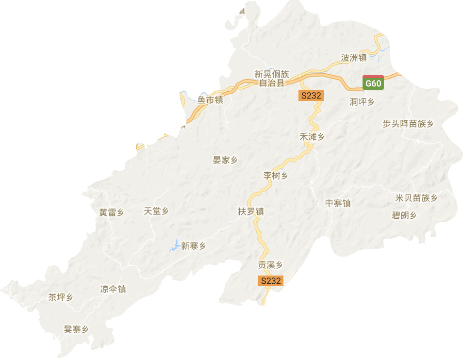 新晃县电子地图