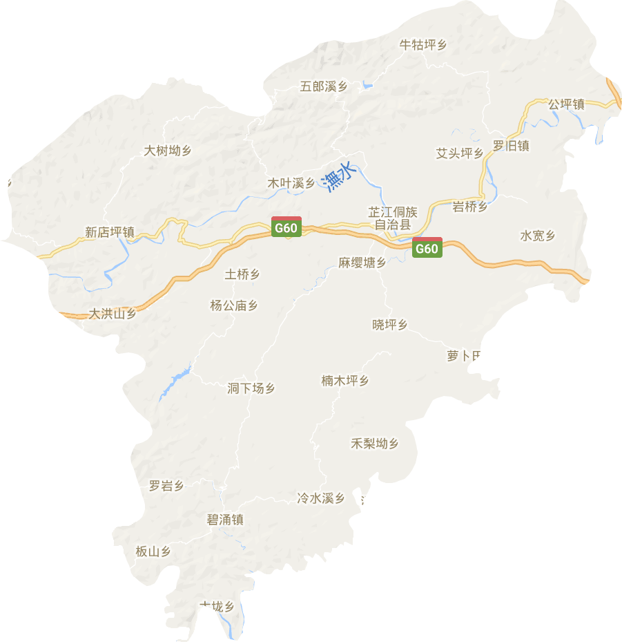 芷江县电子地图