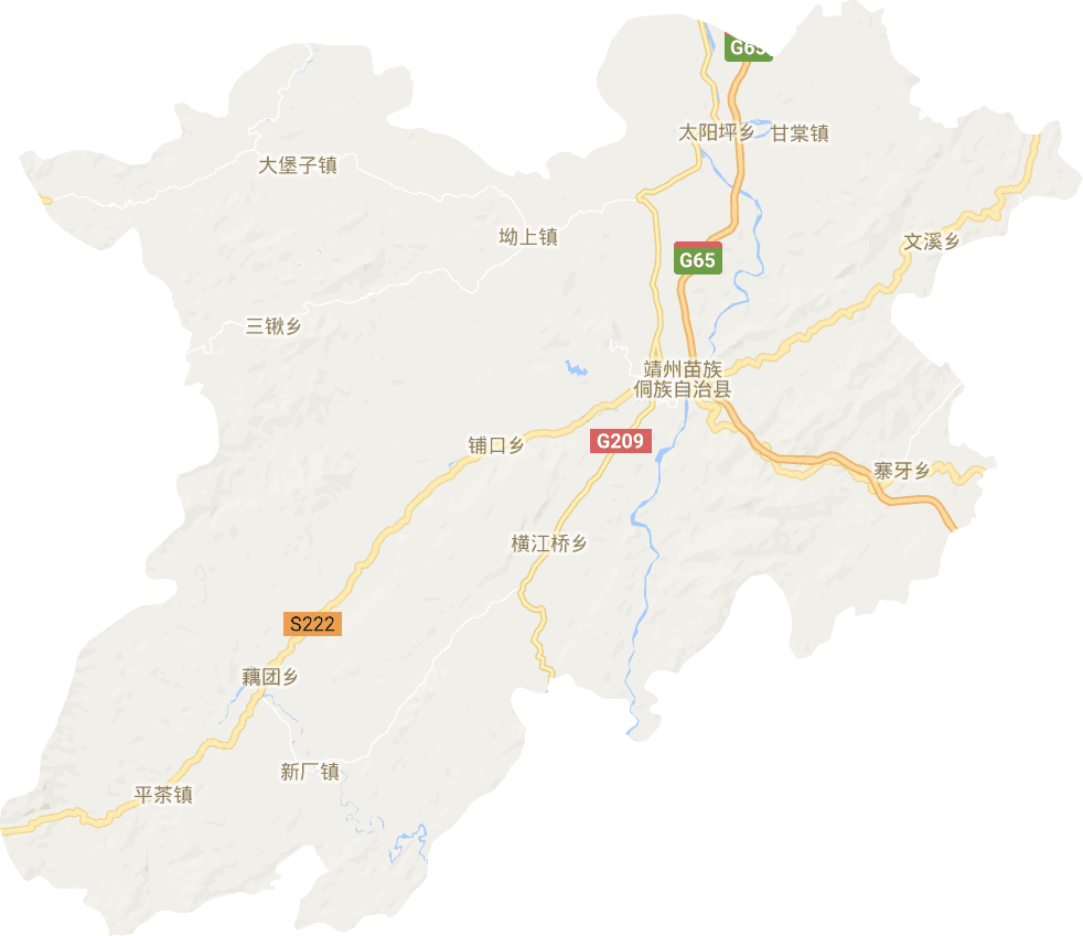 靖州县电子地图
