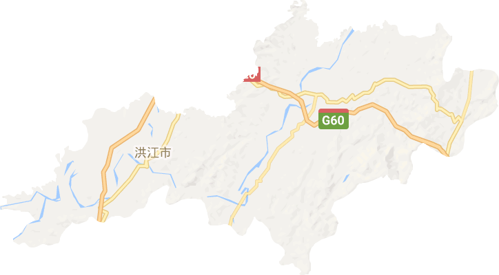 洪江市电子地图