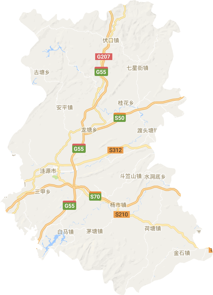 涟源市电子地图