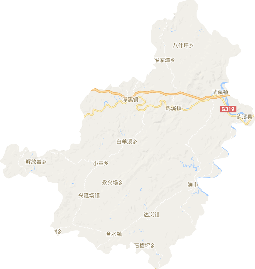 泸溪县电子地图