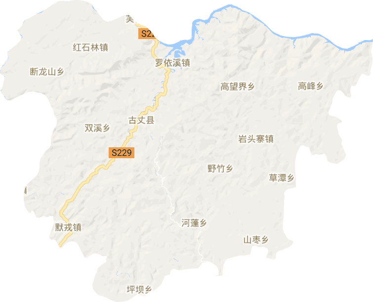 古丈县电子地图