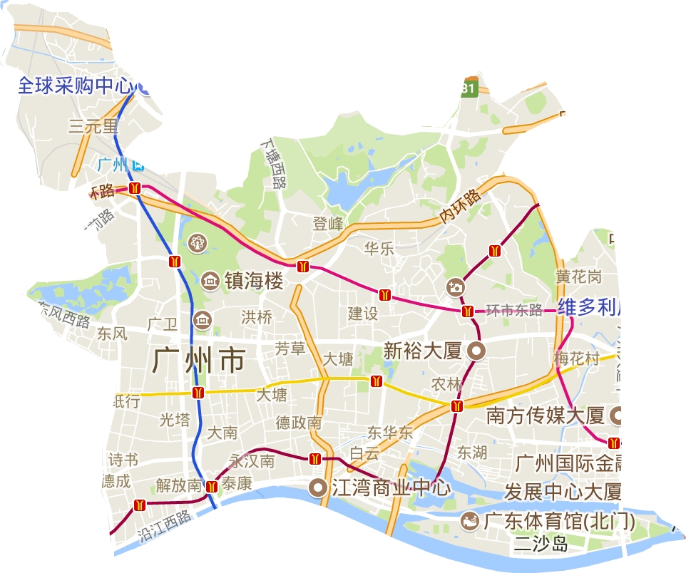 越秀区电子地图