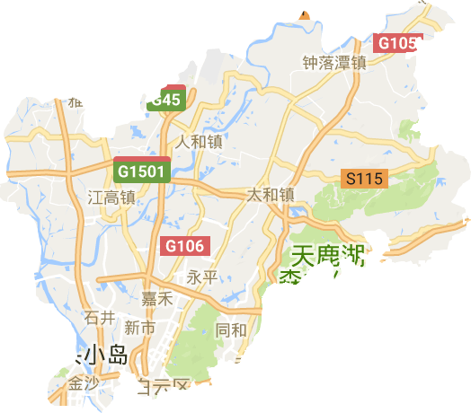 白云区电子地图