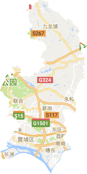 黄埔区电子地图
