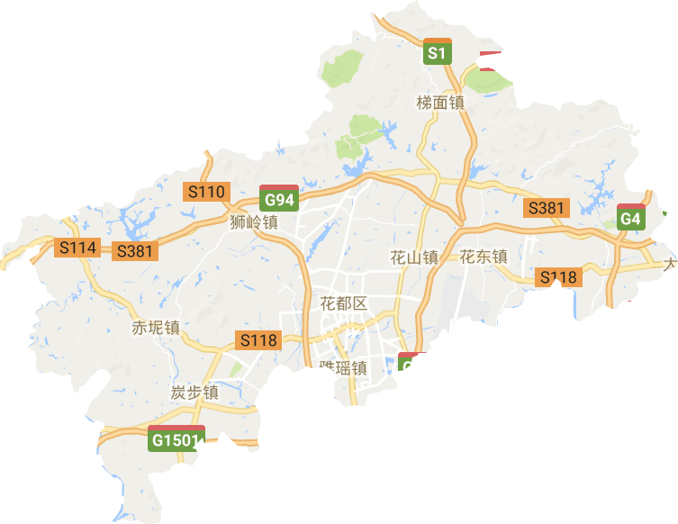 花都区电子地图