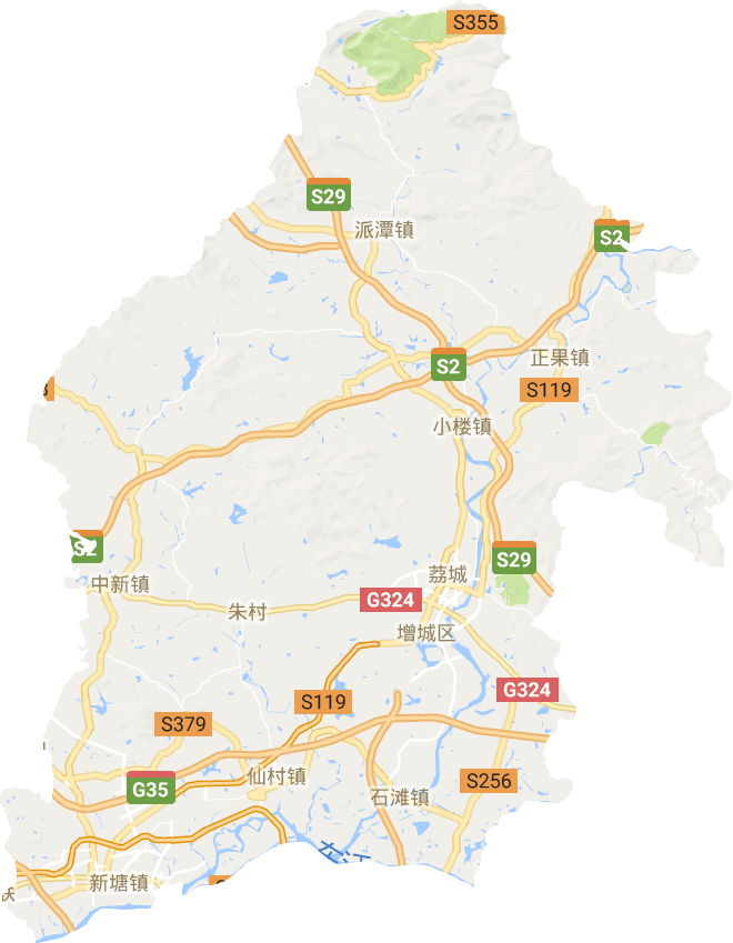 增城区电子地图