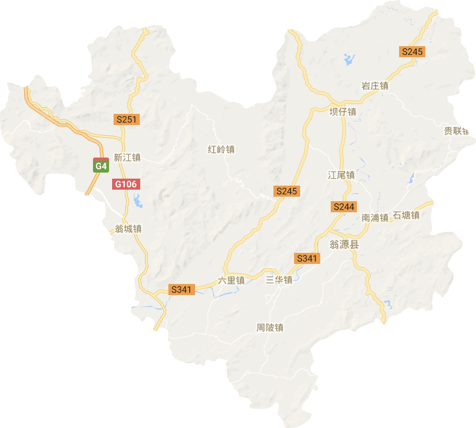 翁源县电子地图