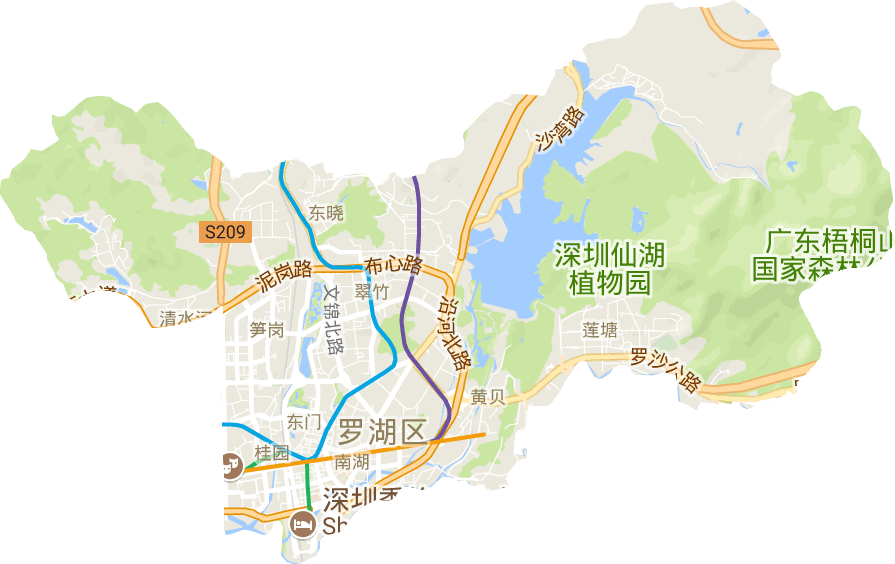 罗湖区电子地图