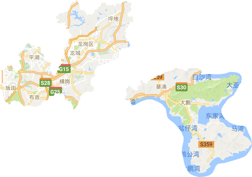 龙岗区电子地图