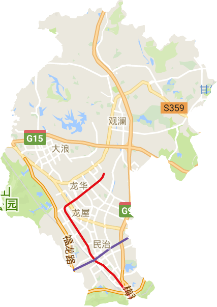 龙华区电子地图