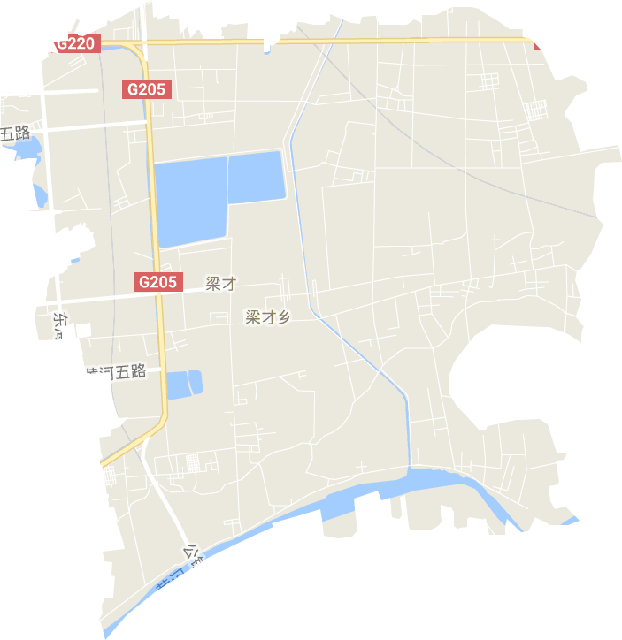 梁才街道电子地图