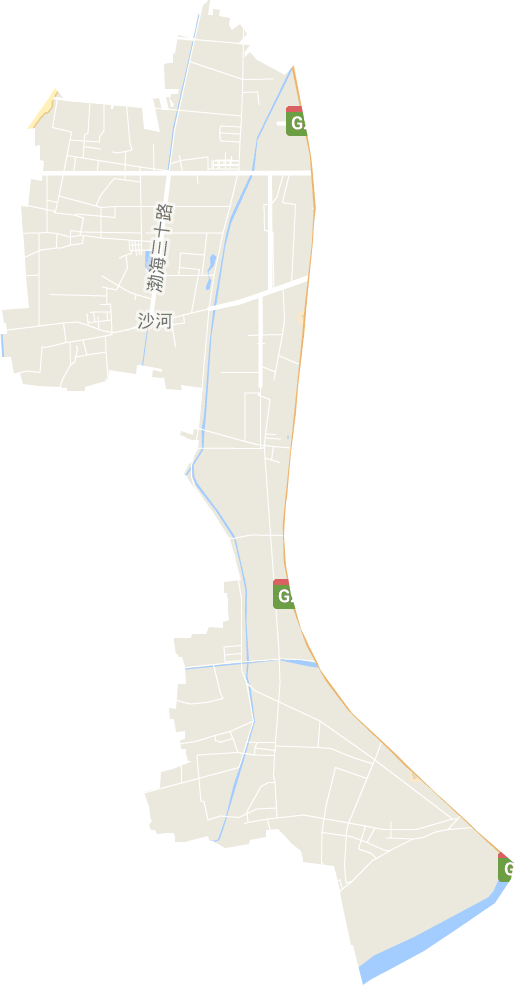 沙河街道电子地图