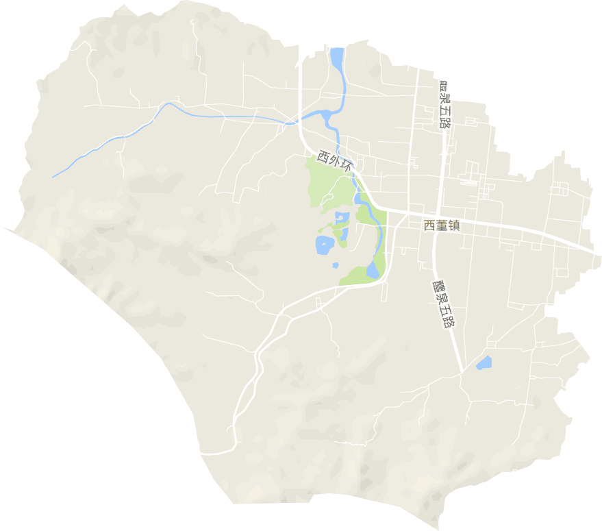 西董街道电子地图