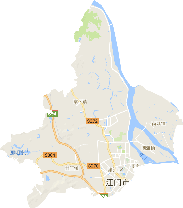 蓬江区电子地图