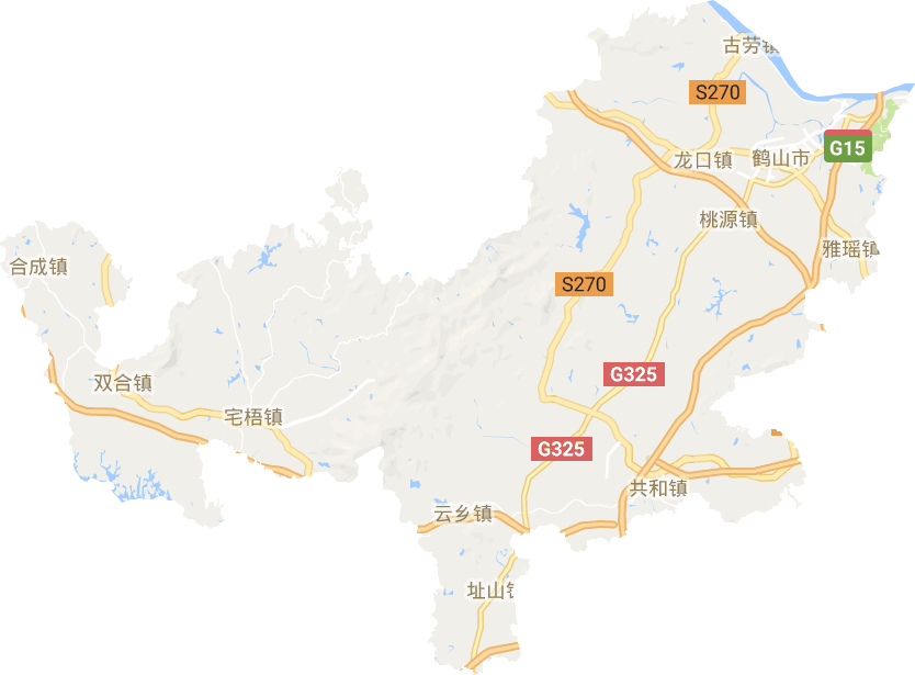 鹤山市电子地图