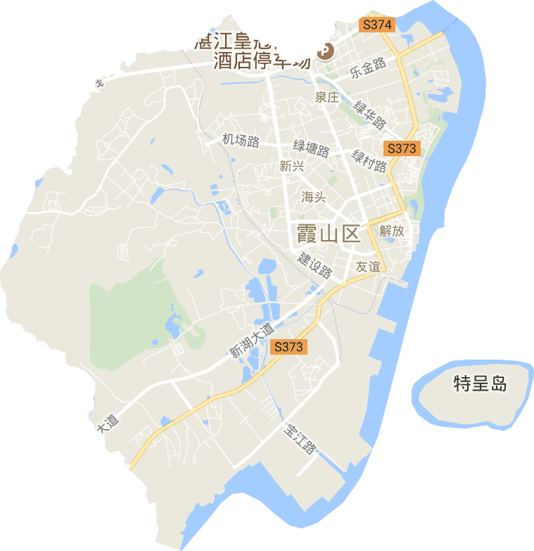 霞山区电子地图