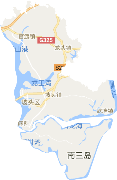 坡头区电子地图