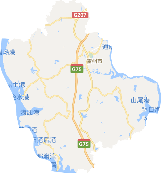 雷州市电子地图