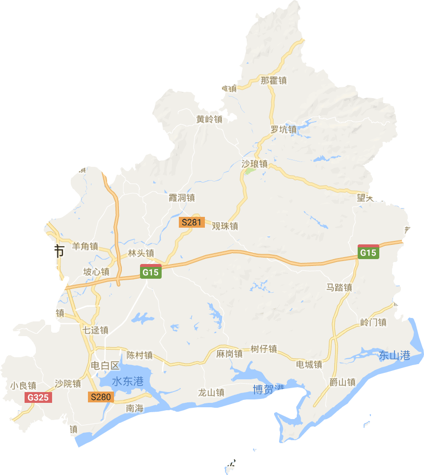 电白区电子地图