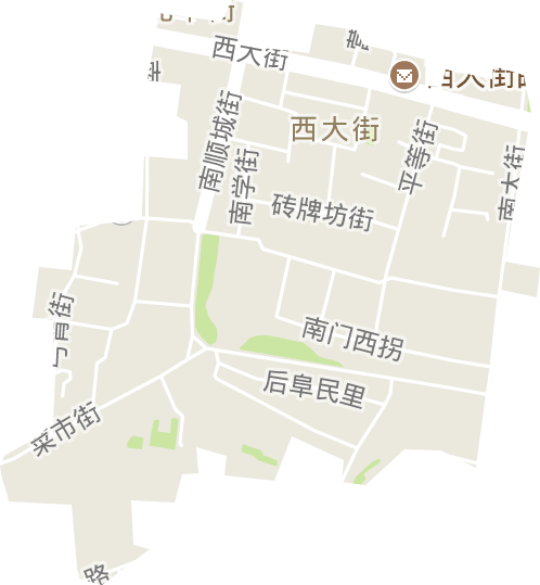 西大街街道电子地图