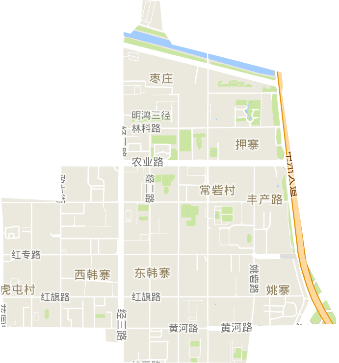 丰产路街道电子地图