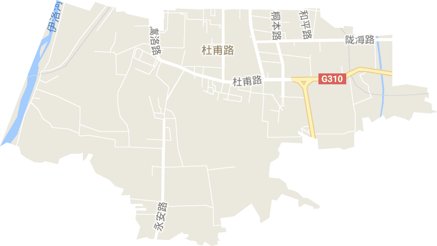 杜甫路街道电子地图