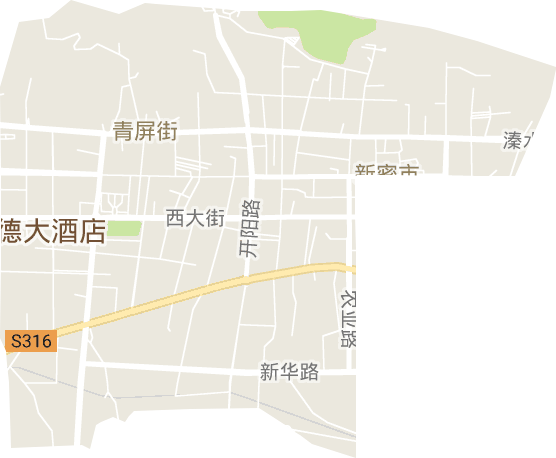 青屏街街道电子地图