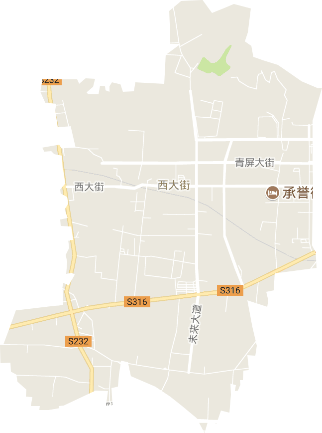 西大街街道电子地图