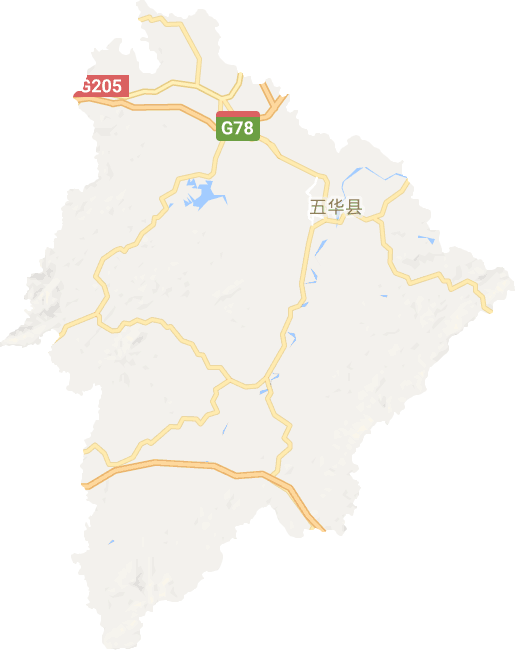 五华县电子地图