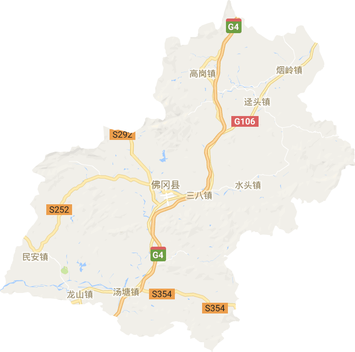 佛冈县电子地图