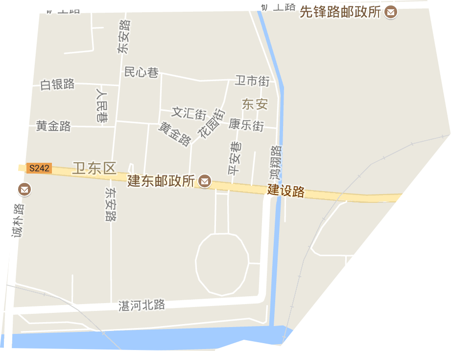 东安路街道电子地图