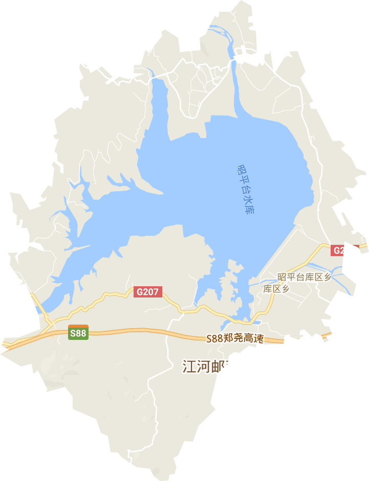 昭平台库区乡电子地图