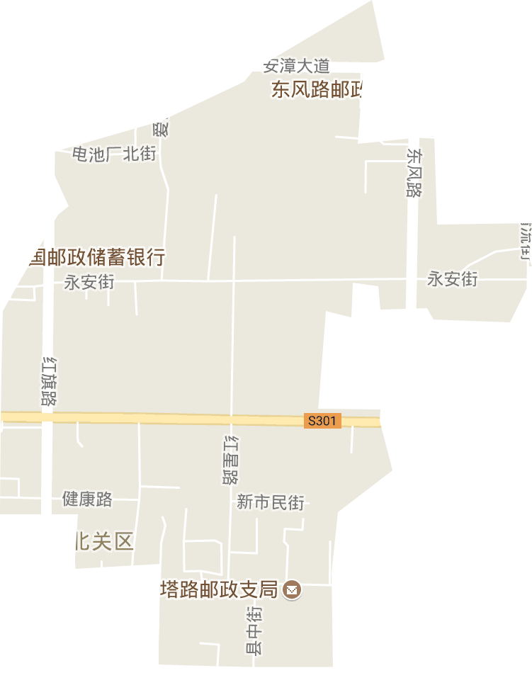 红旗路街道电子地图
