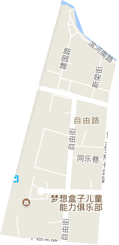 自由路街道电子地图