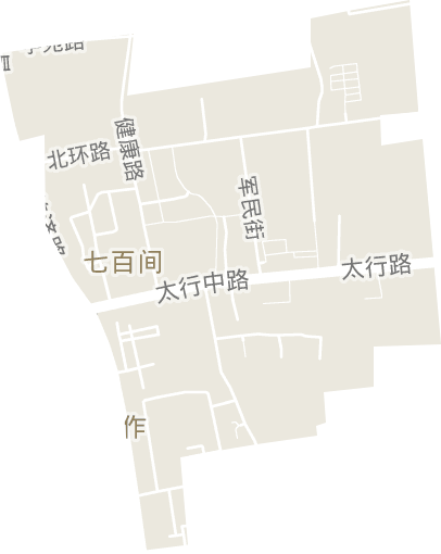 七百间街道电子地图