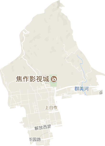 上白作街道电子地图