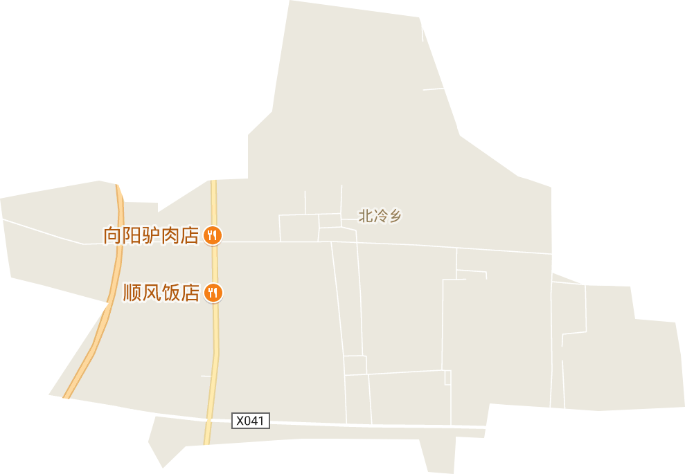 北冷乡电子地图