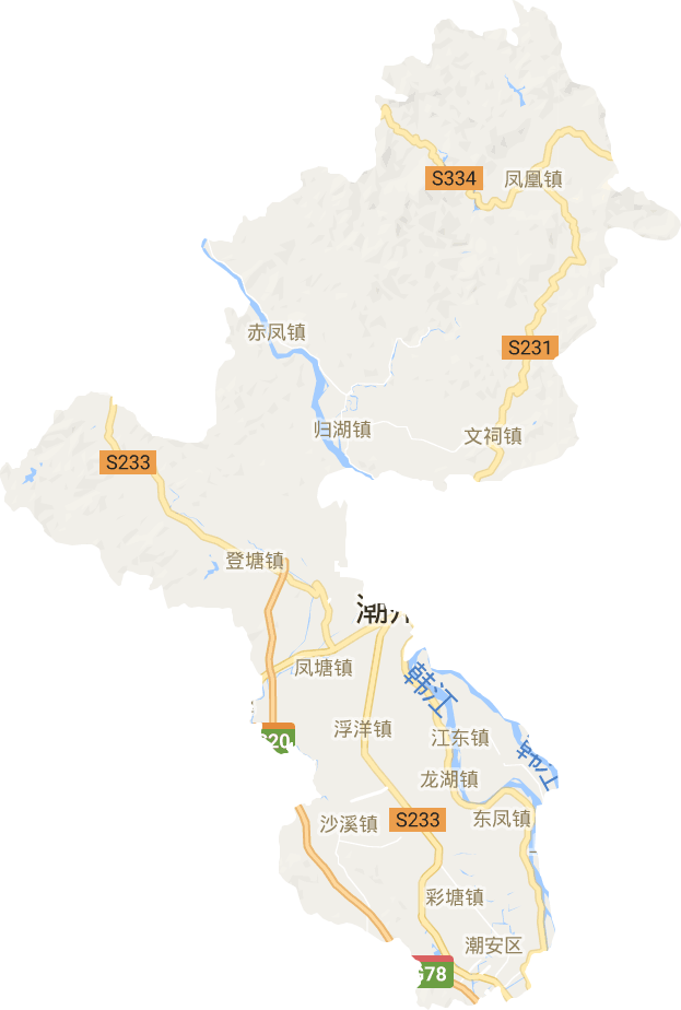 潮安区电子地图