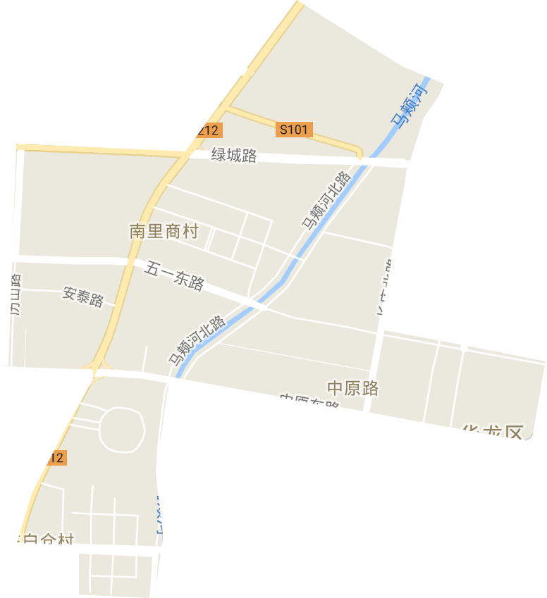 中原路街道电子地图