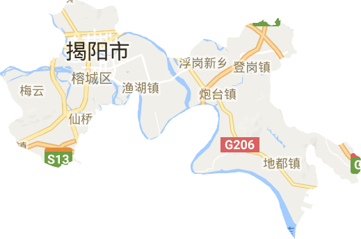 榕城区电子地图