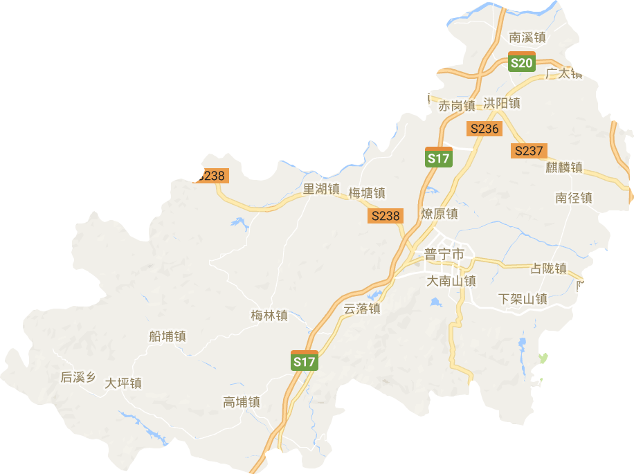 普宁市电子地图