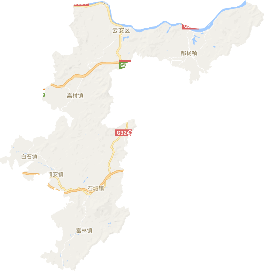 云安区电子地图