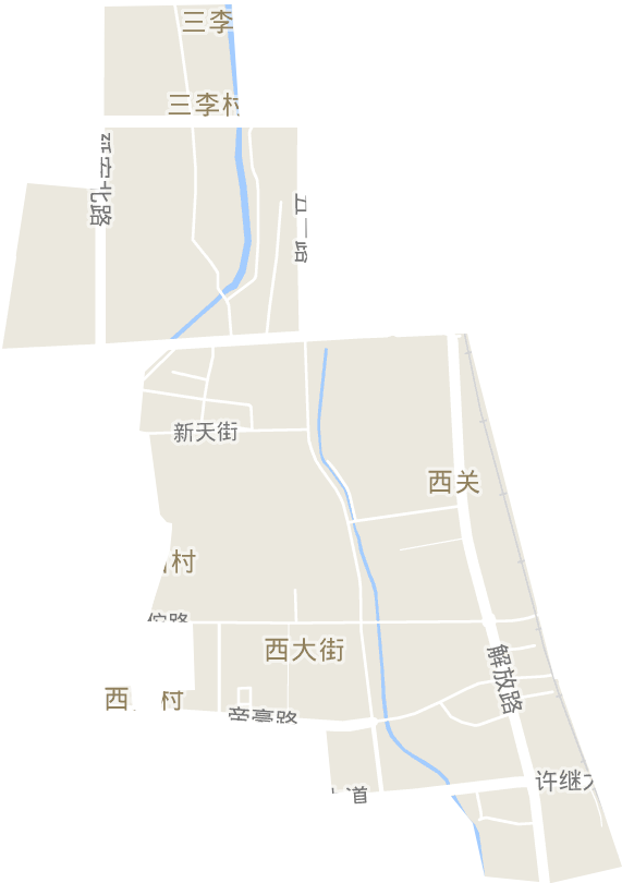 西关街道电子地图