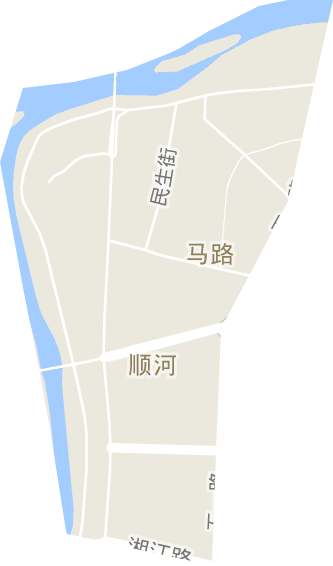 顺河街街道电子地图
