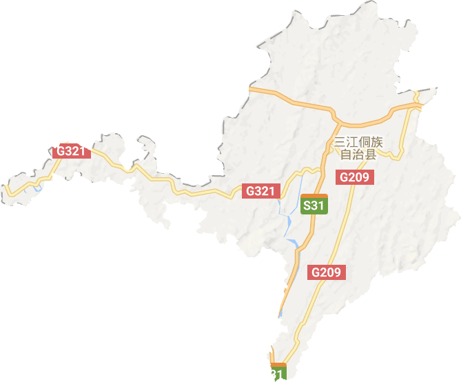 三江县电子地图