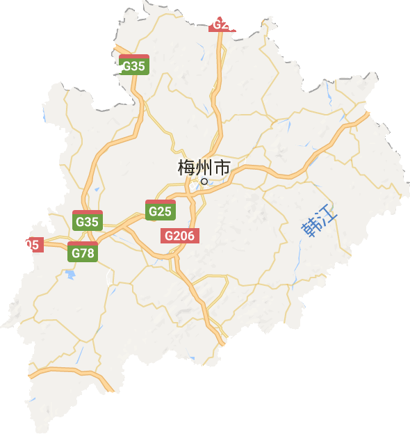 梅州市电子地图