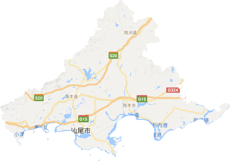 汕尾市电子地图