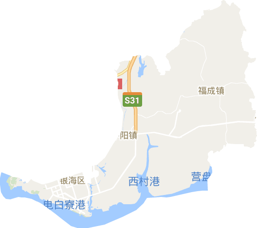 银海区电子地图